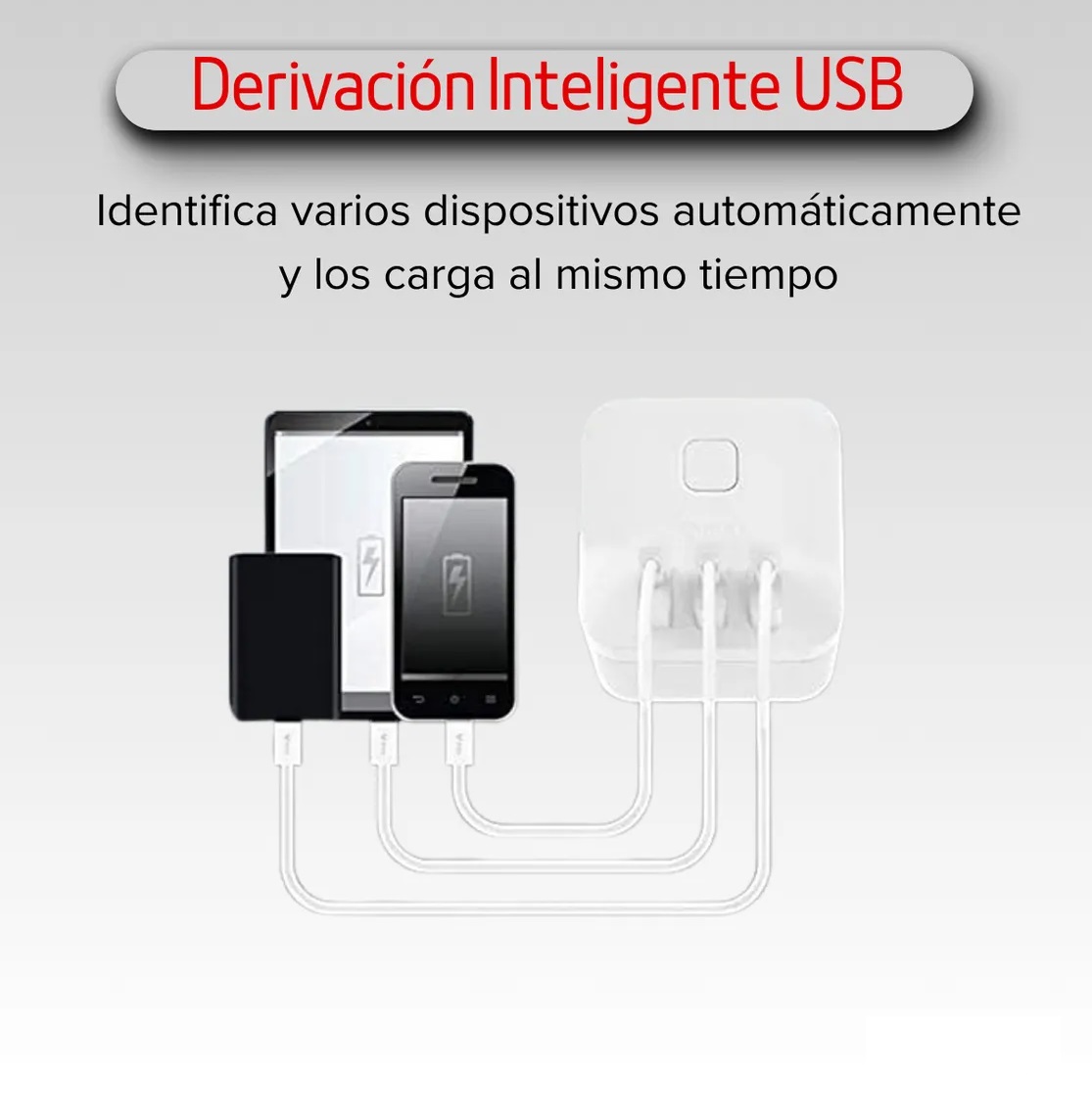 Enchufe Adaptador Cubo Universal 3 Tomas + 3 Usb - Image 3